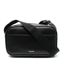 Sandro Kuriertasche mit Logo-Print Schwarz