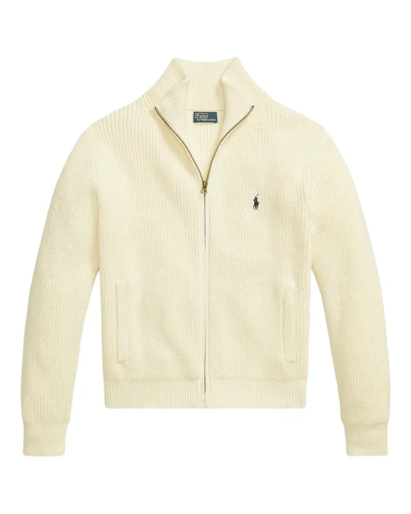 Ralph Lauren Gerippter Cardigan - Nude Nude