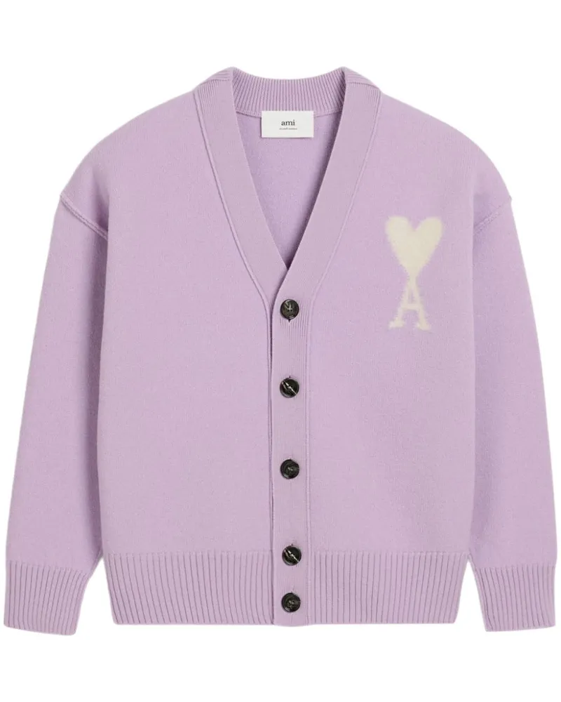 AMI Paris Ami de Coeur Cardigan - Rosa Rosa