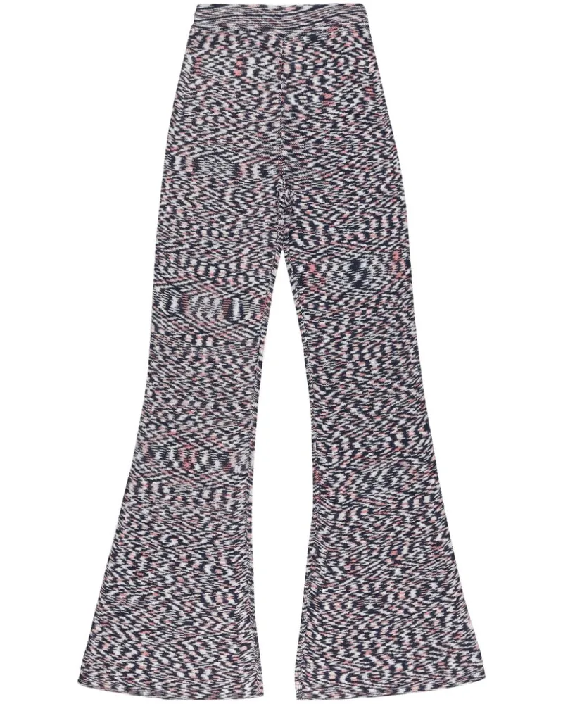 Missoni Ausgestellte Hose mit Print - Schwarz Schwarz
