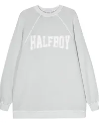 HALFBOY Sweatshirt mit Logo-Print Blau