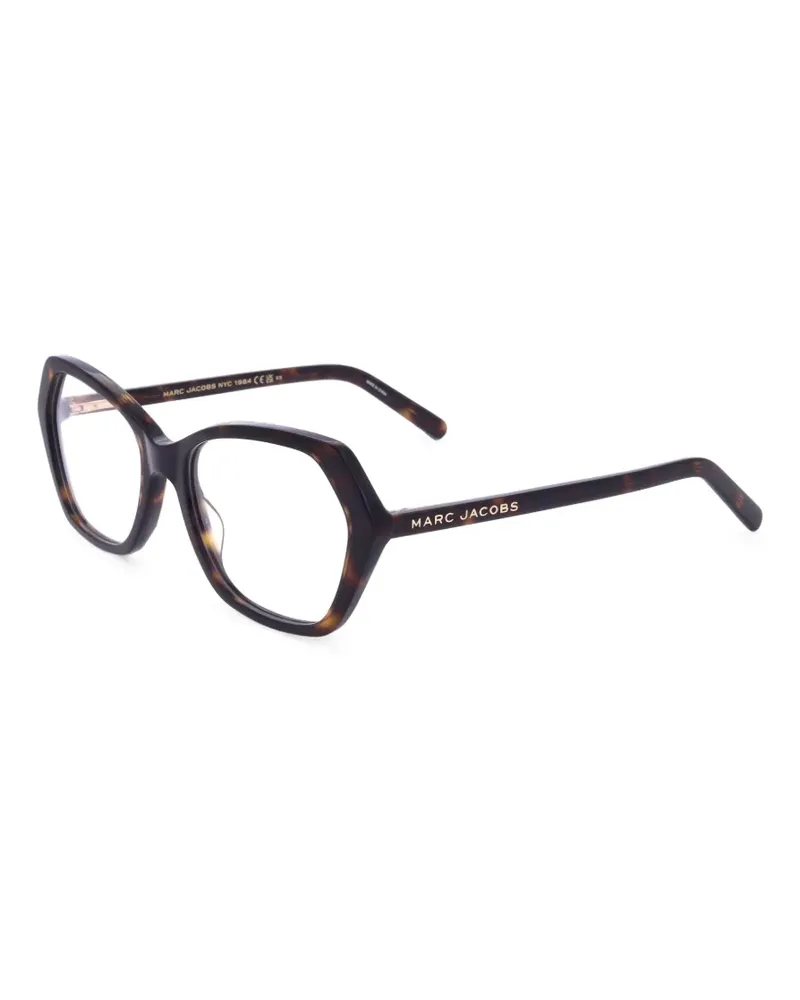 Marc Jacobs Brille mit geometrischem Gestell - Braun Braun