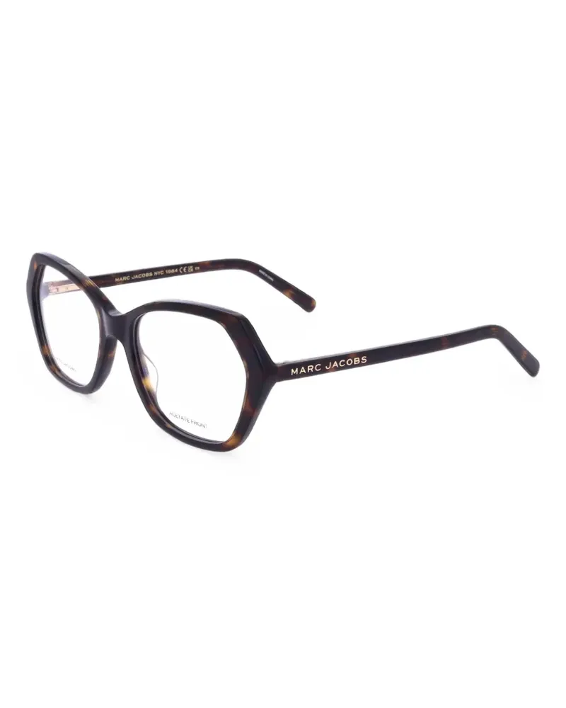 Marc Jacobs Brille mit geometrischem Gestell - Braun Braun