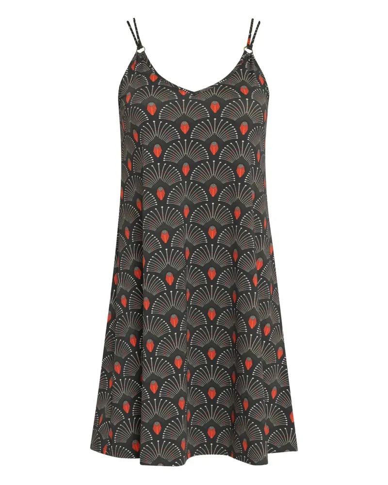Lygia & Nanny Sardenha Minikleid mit Blumen-Print - Grau Grau
