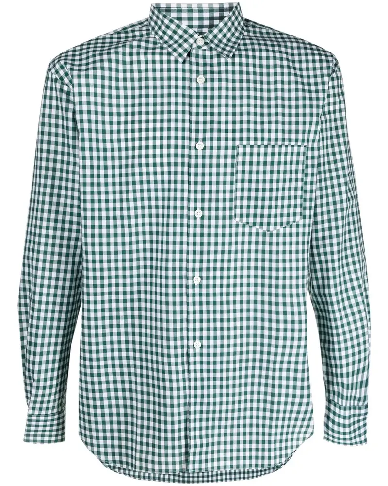 Comme des Garçons Kariertes Hemd - Grün Grün