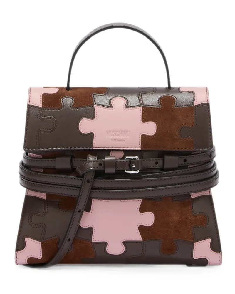 Moschino Tie Me small clutch - Rosa Rosa