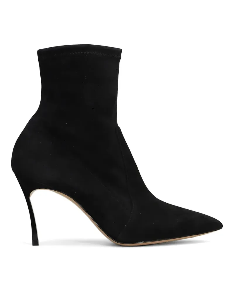 Casadei Stiefel mit spitzer Kappe - Schwarz Schwarz