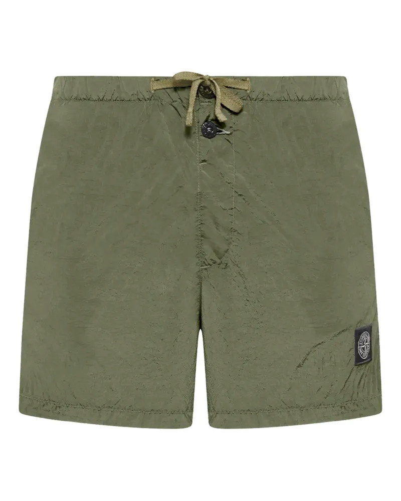 Stone Island drawstring patch shorts - Grün Grün