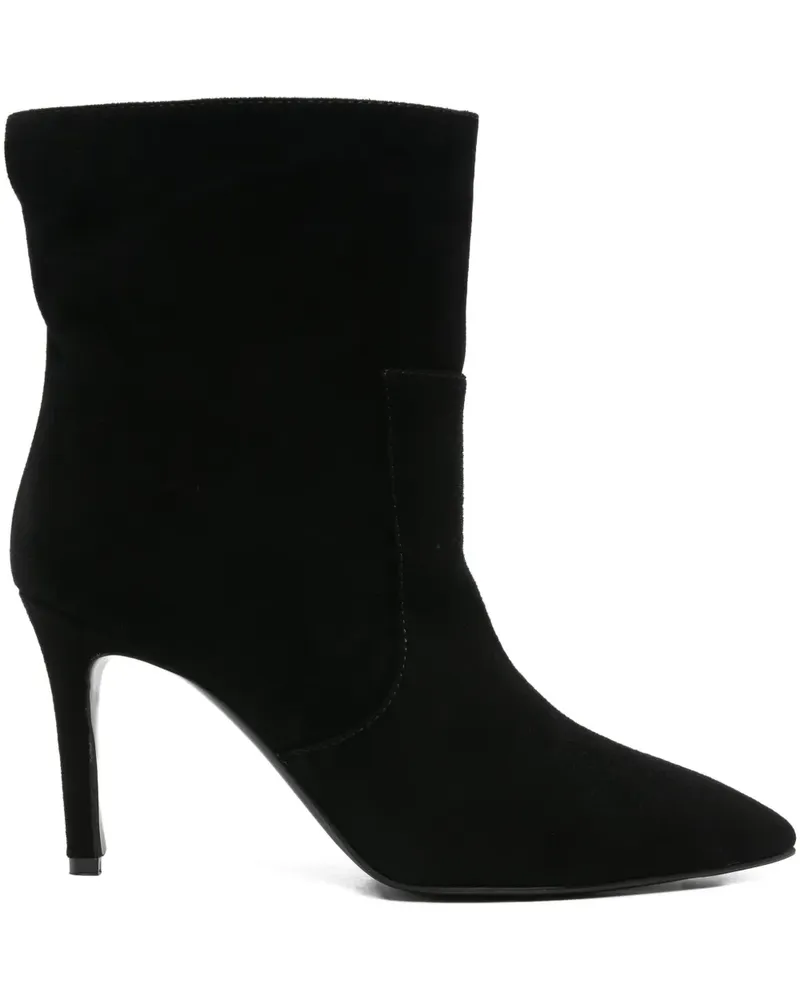Via Roma 15 Stiefel mit spitzer Kappe 80mm - Schwarz Schwarz