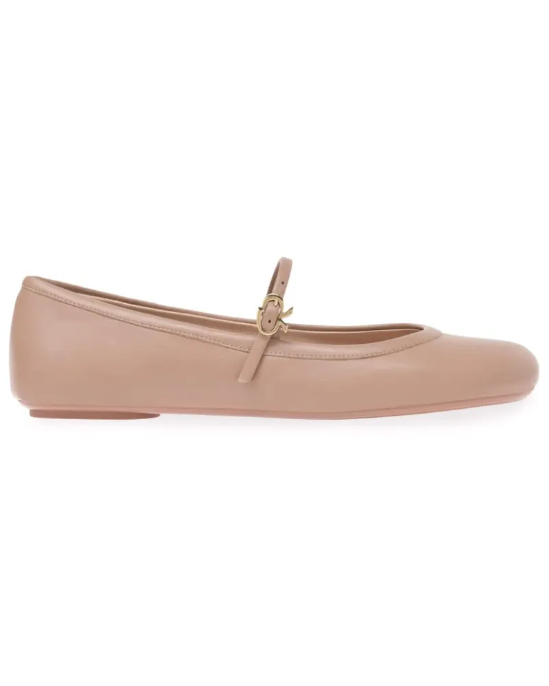 Gianvito Rossi Carla Ballerinas - Nude Nude