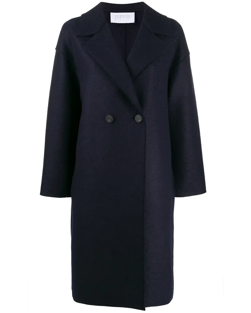 Harris Wharf London Doppelreihiger Mantel - Blau Blau