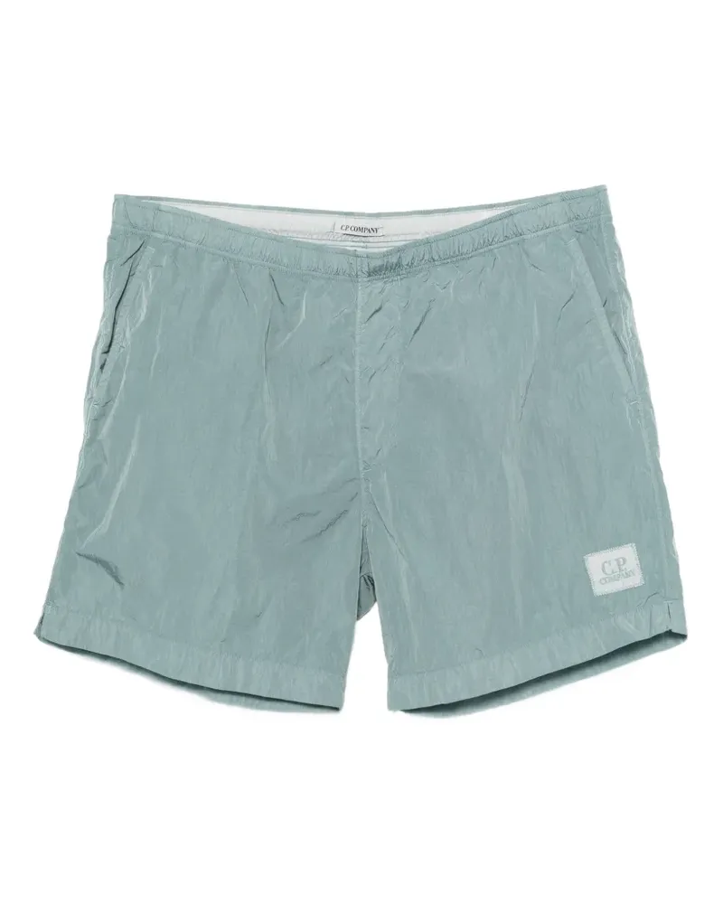 C.P. Company logo-patch swim shorts - Blau Blau