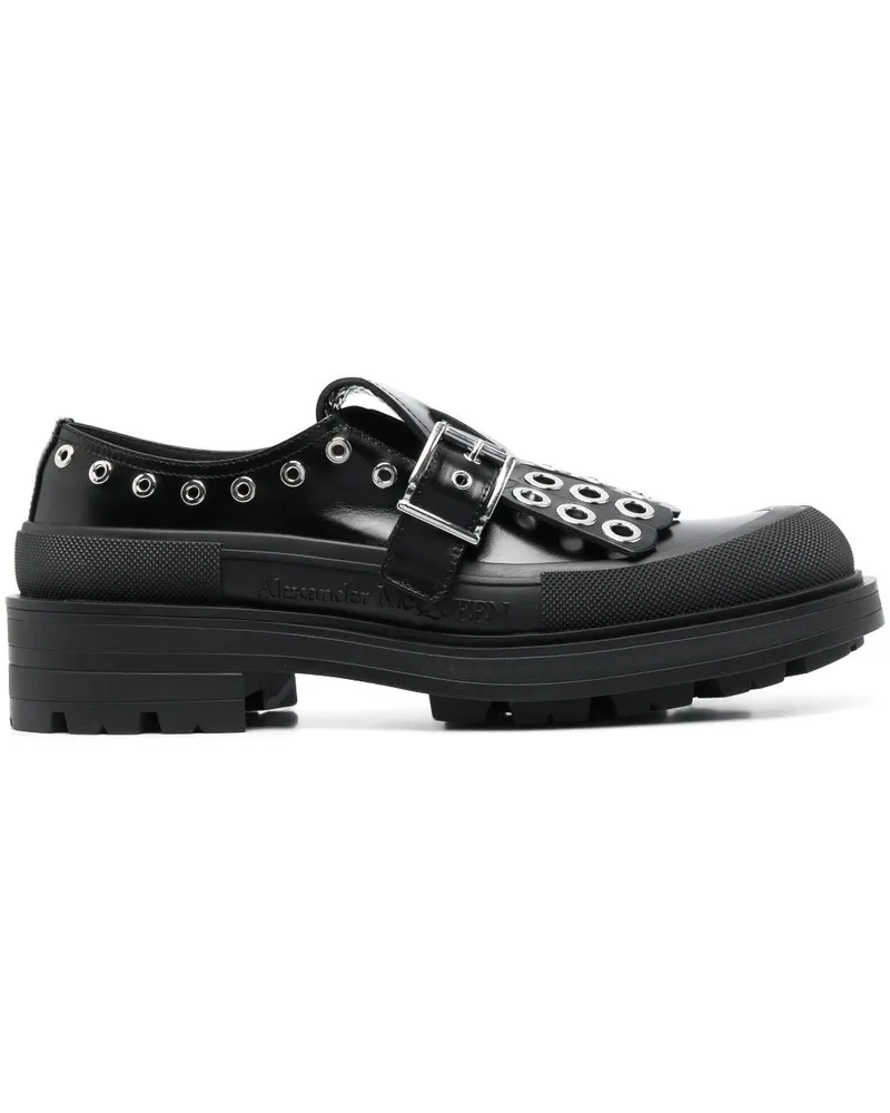 Alexander McQueen Monk-Schuhe mit Zierlasche - Schwarz Schwarz