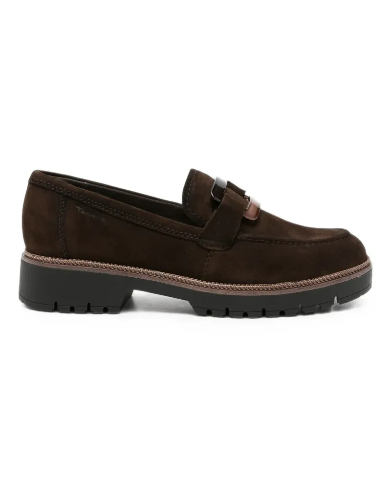 Tamaris buckle-detail lug-sole loafers - Braun Braun