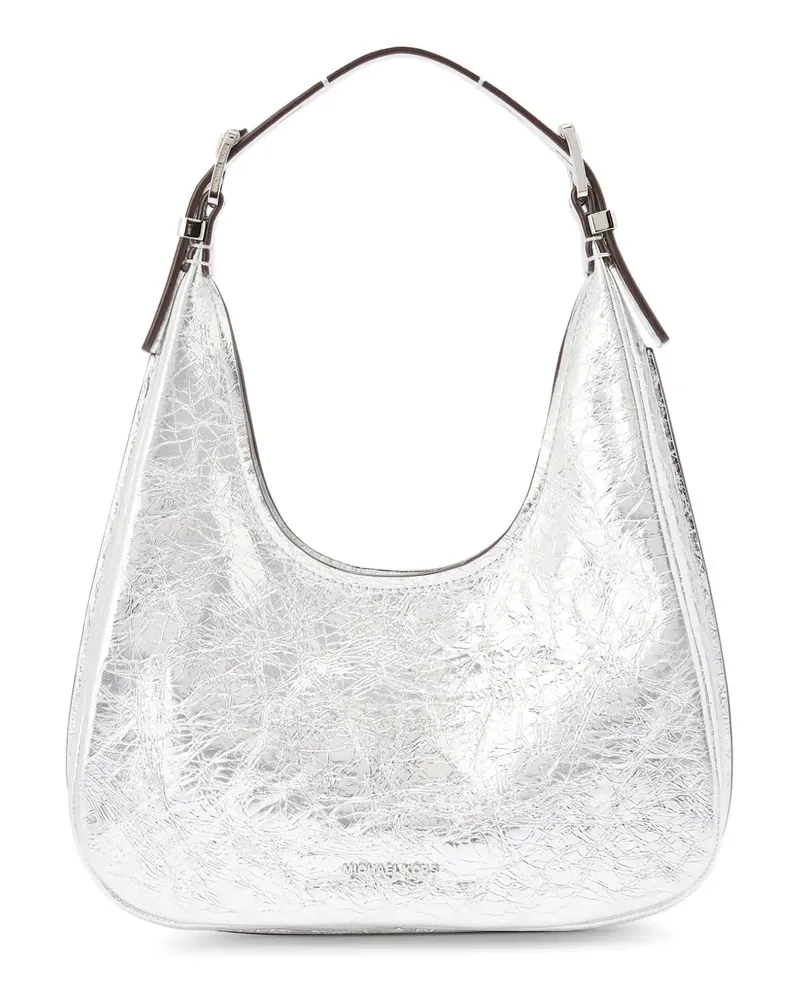 Michael Kors Kleine 'Nolita' Schultertasche - Silber Silber