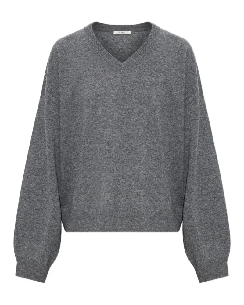 Gestuz Gzmanzi V-neck sweater - Grau Grau