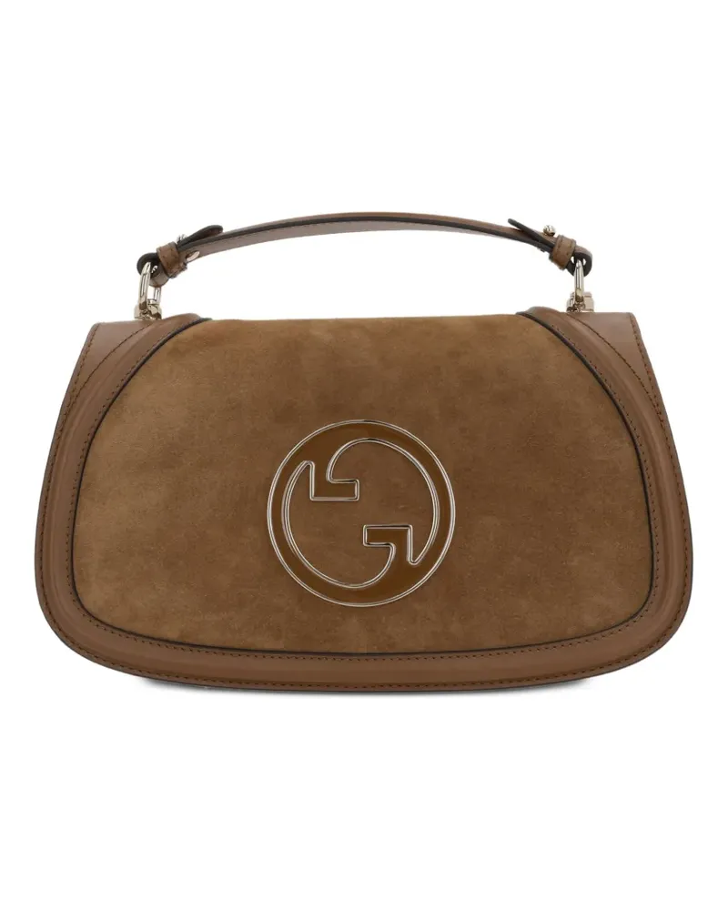 Gucci Große Blondie Umhängetasche mit GG - Braun Braun