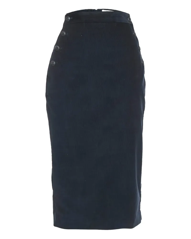 Max Mara Cord-Midirock - Blau Blau