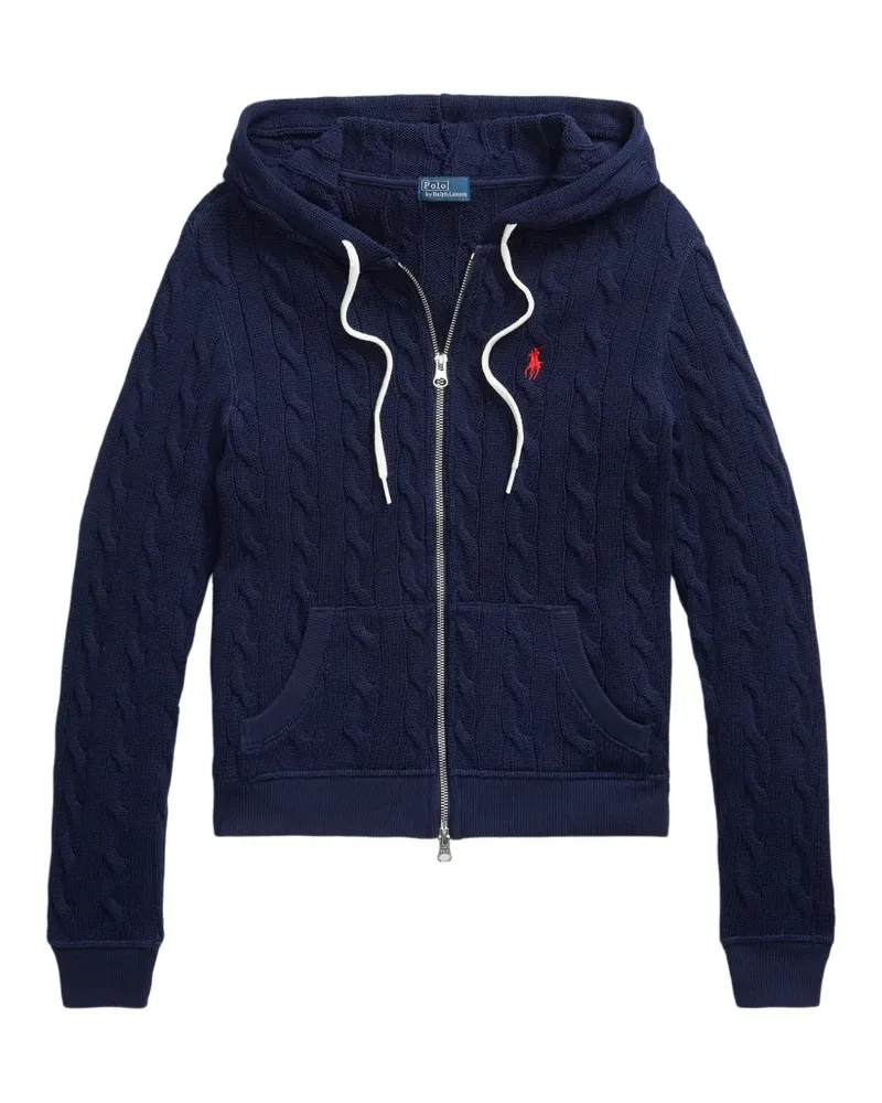 Ralph Lauren Cardigan mit Zopfmuster - Blau Blau