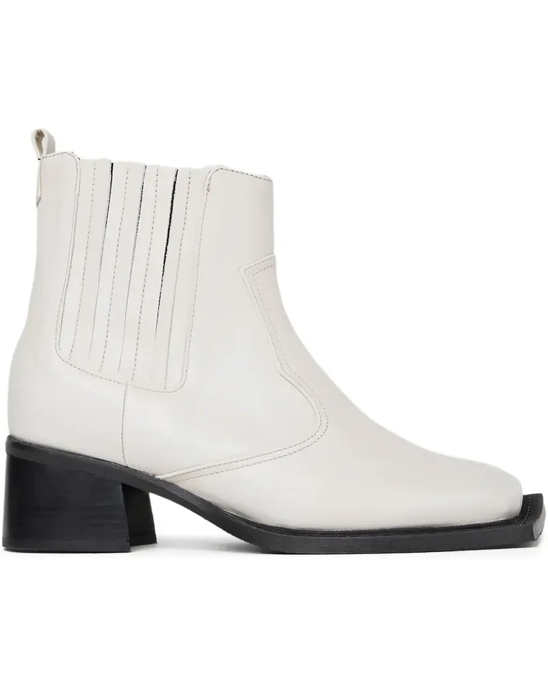Ninamounah Stiefel aus Leder 60mm - Weiß Weiß