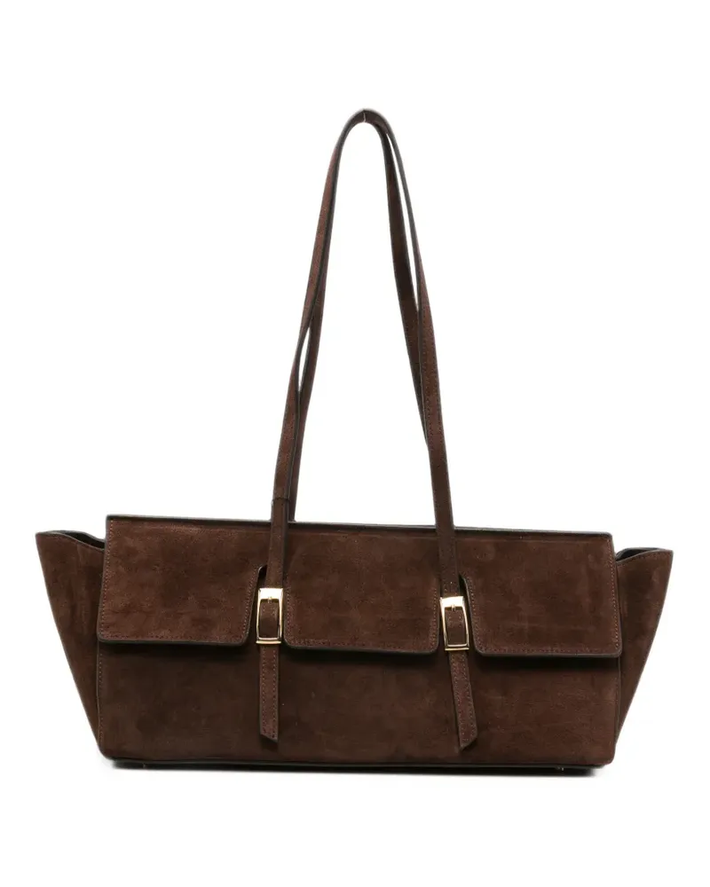 Elleme large Le Bateau buckle-detail shoulder bag - Braun Braun