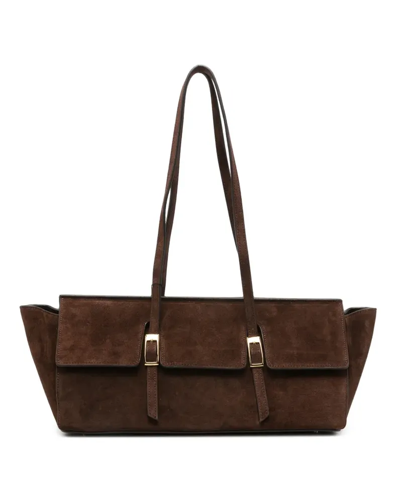 Elleme Große Le Bateau Schultertasche mit Schnalle - Braun Braun