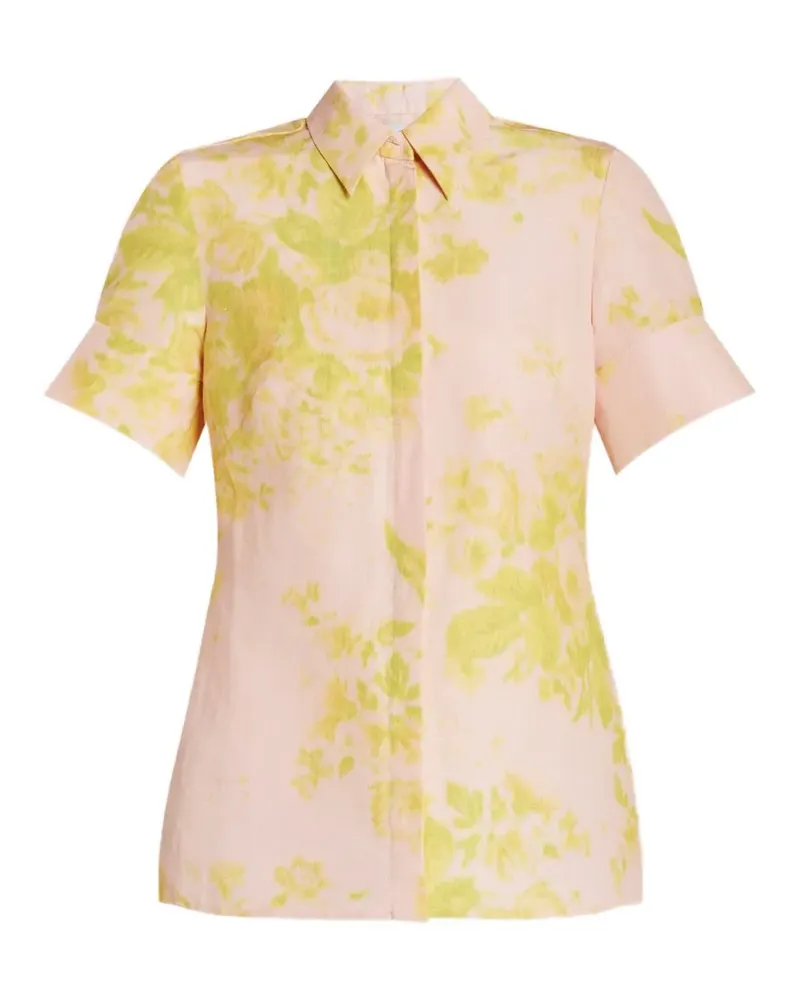 Erdem floral short-sleeve shirt - Rosa Rosa
