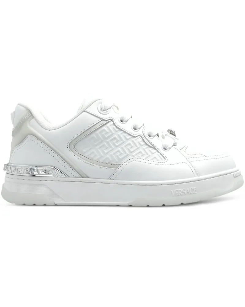 Versace Sneakers aus Leder - Weiß Weiß