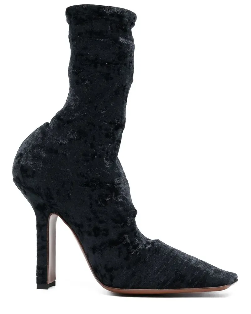 VETEMENTS Sock-Boots aus Samt - Schwarz Schwarz