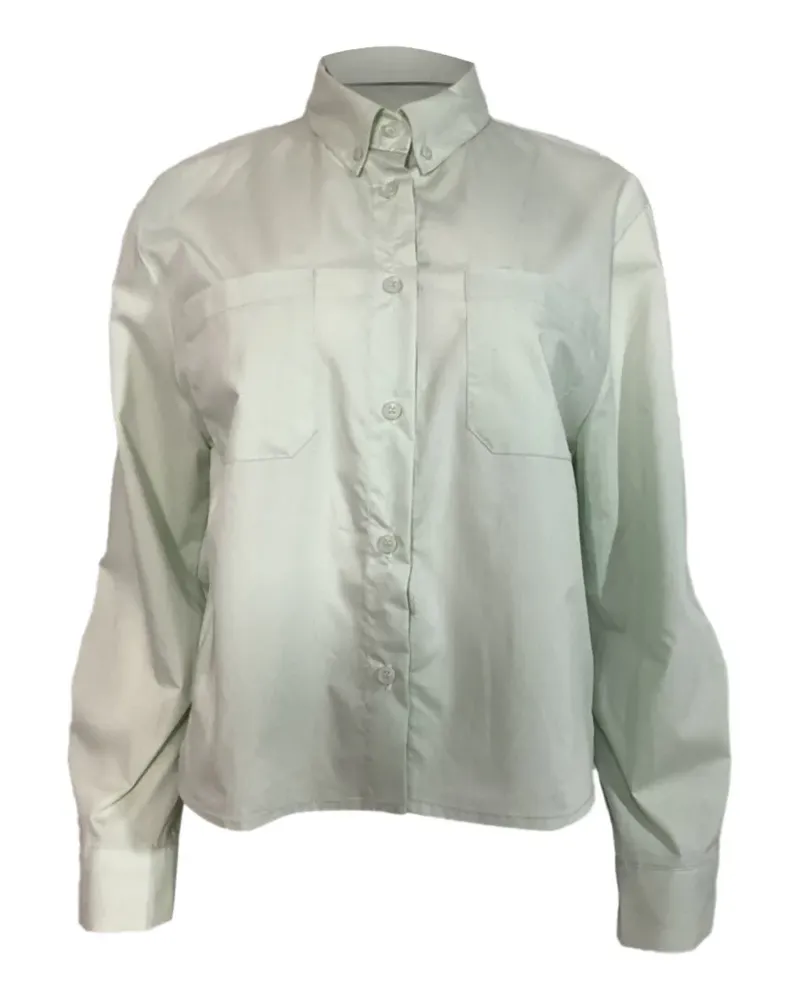 FRANKIE Shop buttoned long-sleeve shirt - Grün Grün