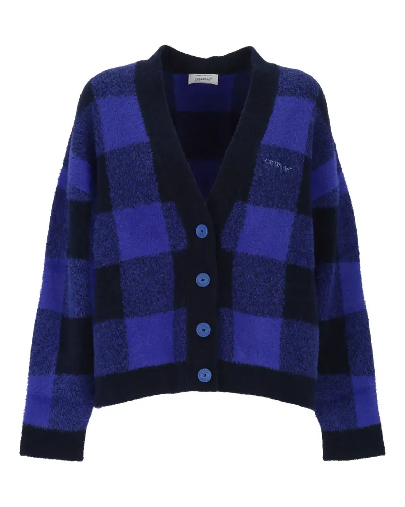 OFF-WHITE Karierter Cardigan - Blau Blau
