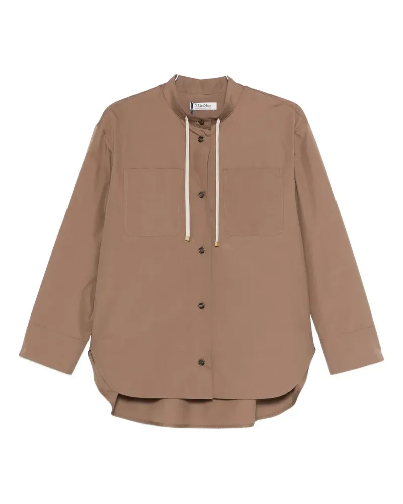 Max Mara drawstring pocket shirt - Braun Braun