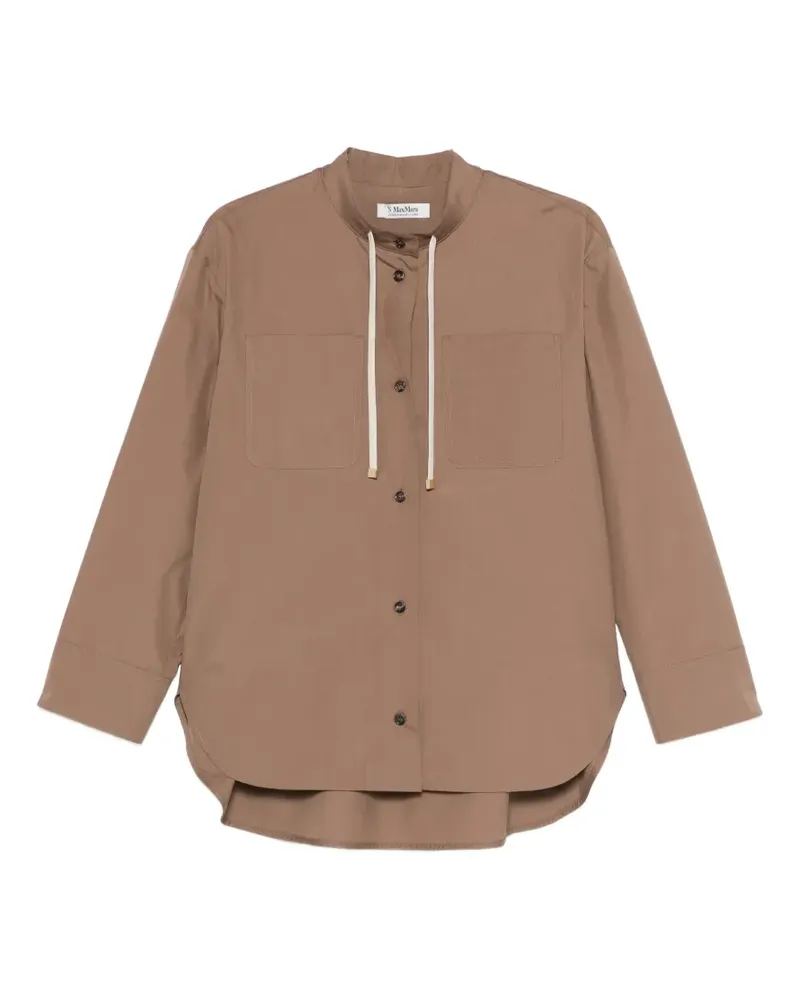 Max Mara drawstring pocket shirt - Braun Braun