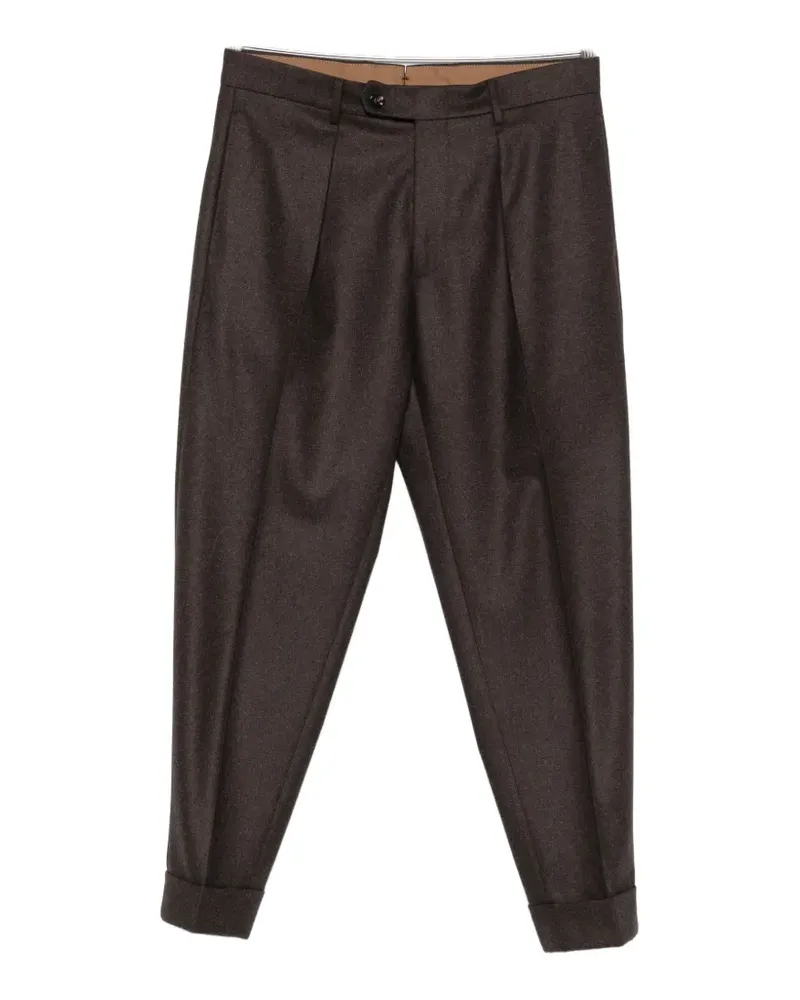 Berwich pleated wool trousers - Braun Braun