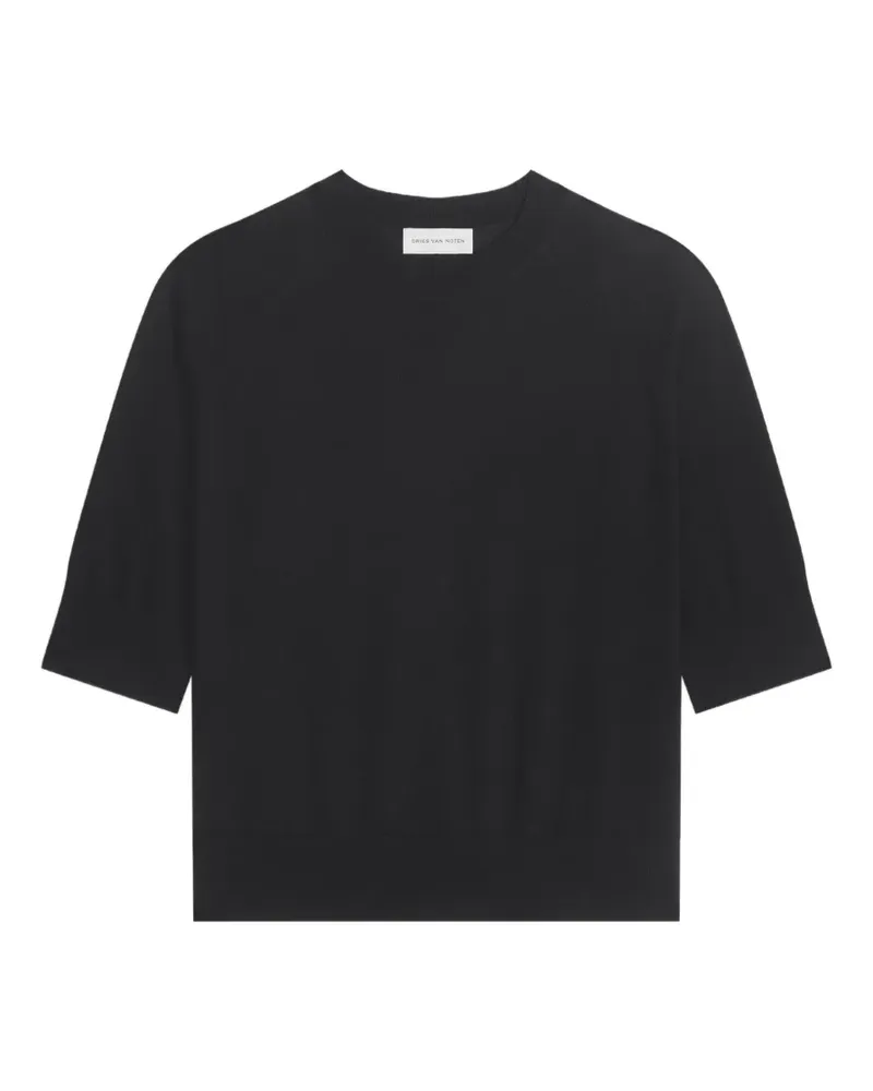Dries van Noten Pullover aus Merinowolle - Schwarz Schwarz