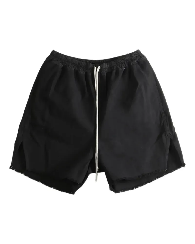 DRKSHDW by Rick Owens Ungesäumte Shorts mit Reißverschlussdetail - Schwarz Schwarz