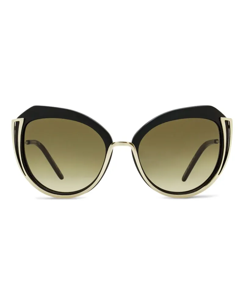 Karl Lagerfeld Sonnenbrille mit Butterfly-Gestell - Schwarz Schwarz