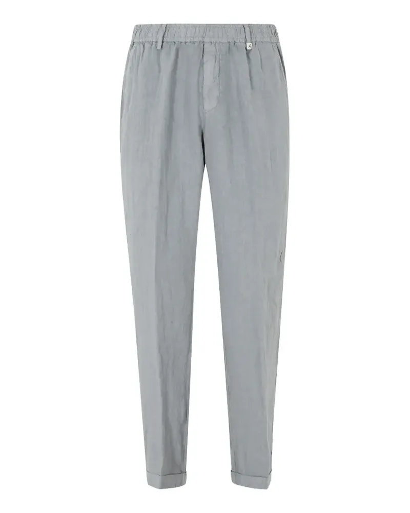 MYTHS elasticated-waistband turn-up trousers - Grau Grau