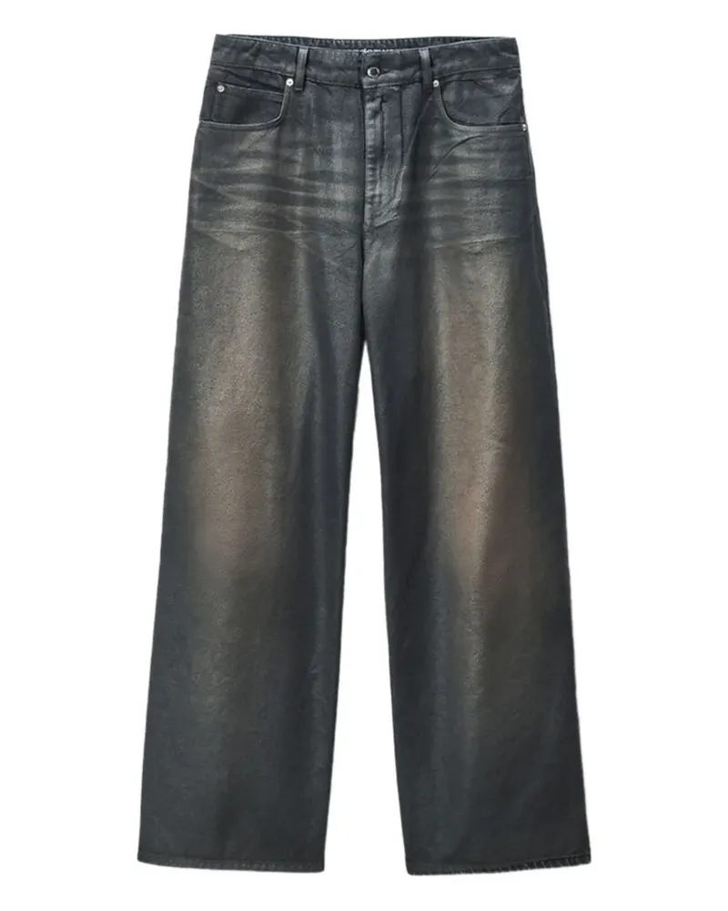 Alexander Wang Jeans mit Logo-Patch - Schwarz Schwarz
