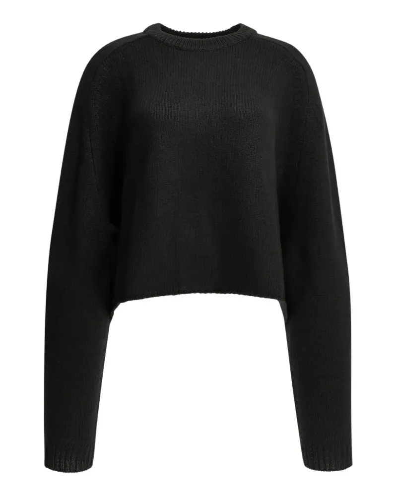 Lisa Yang Kaschmirpullover mit Raglanärmeln - Schwarz Schwarz