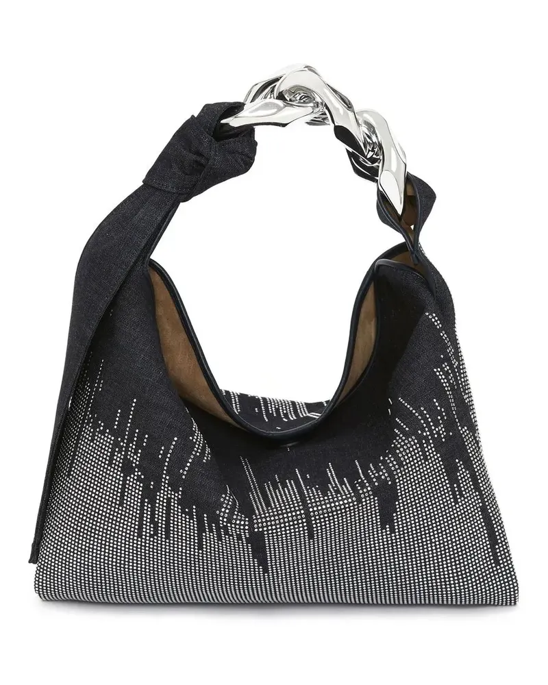 J.W.Anderson Kleine Schultertasche mit Kettenriemen - Schwarz Schwarz