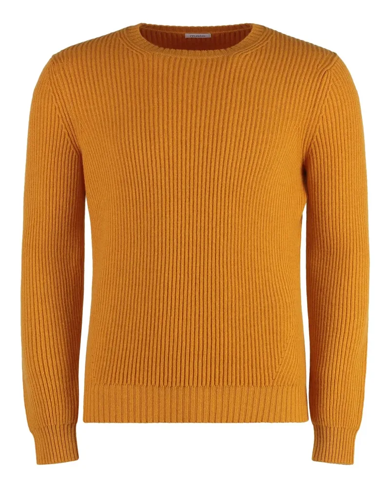 Malo Kaschmirpullover mit Rundhalsausschnitt - Orange Orange
