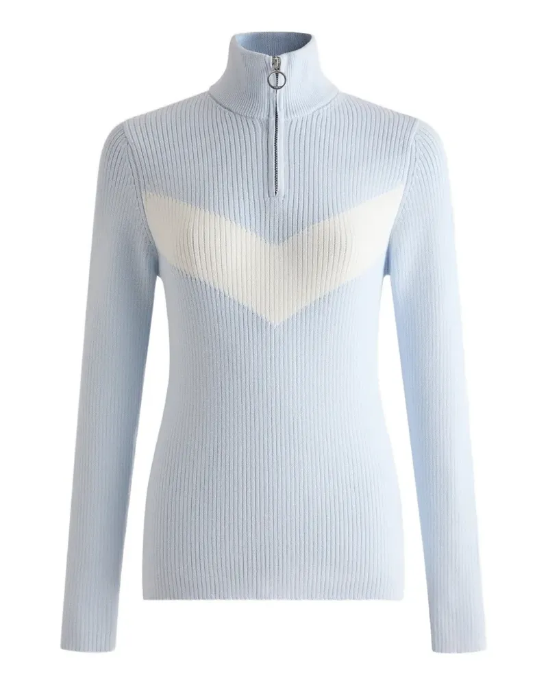 FUSALP Andromède Pullover mit Zickzackmuster - Blau Blau