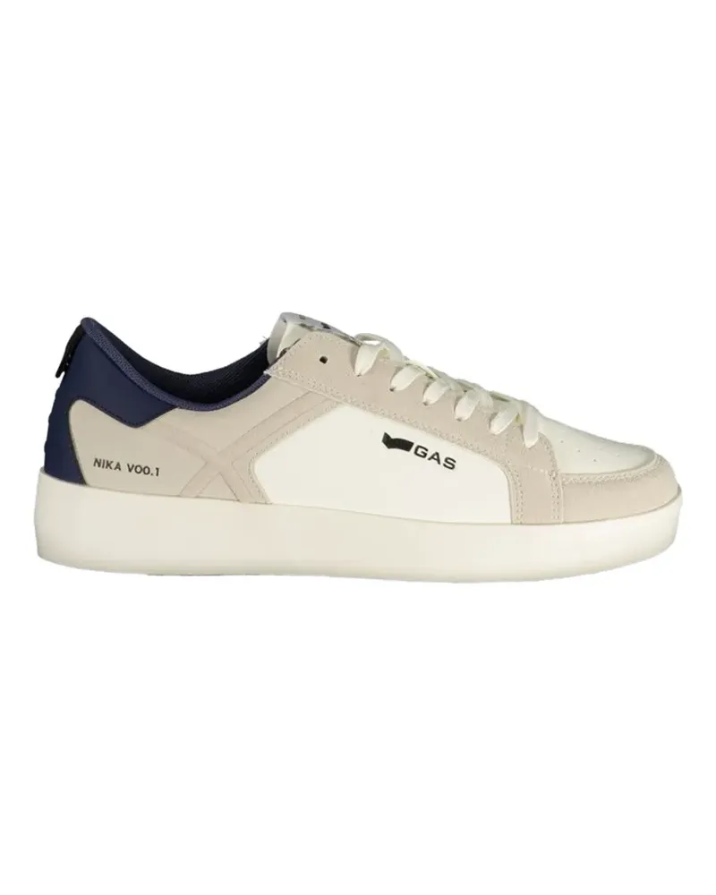 Gas Sneakers mit Schnürung - Weiß Weiß