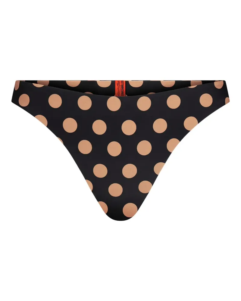 Simon Miller Bwai Bikinihöschen mit Polka Dots - Schwarz Schwarz