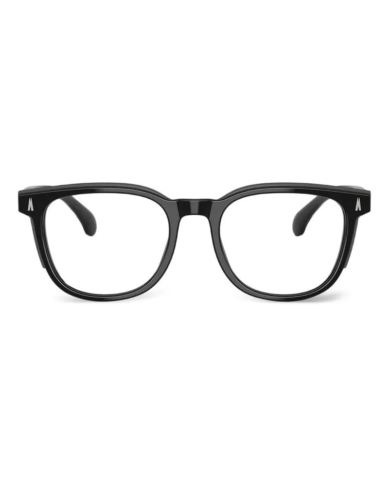 Moncler Brille mit eckigem Gestell - Schwarz Schwarz