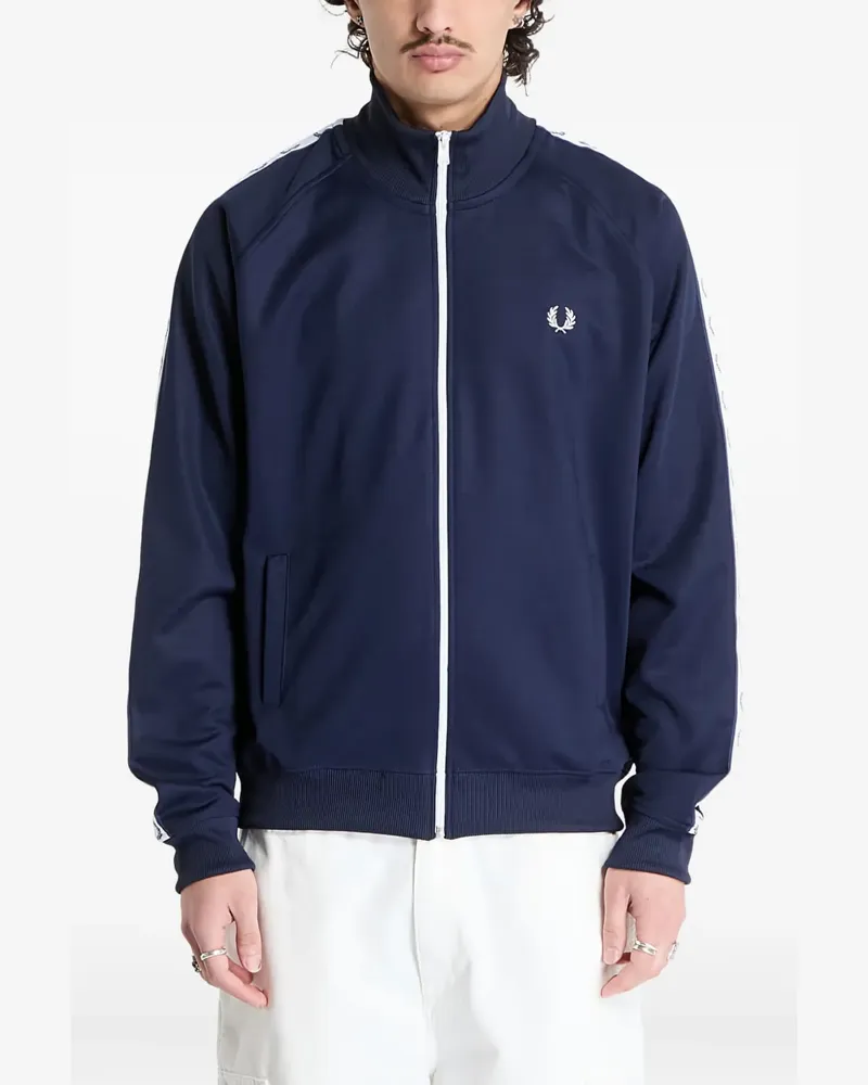 Fred Perry Sportjacke mit Logo-Streifen - Blau Blau