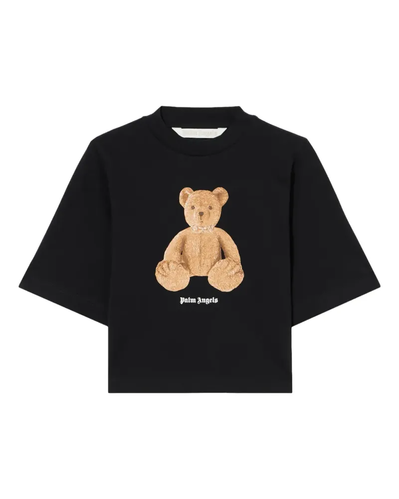 Palm Angels T-Shirt mit Bären-Print - Schwarz Schwarz
