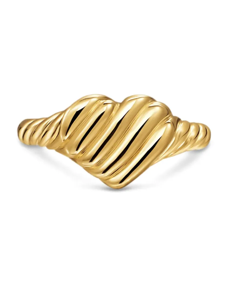 David Yurman 18kt Gelbgoldring mit Herz Gold