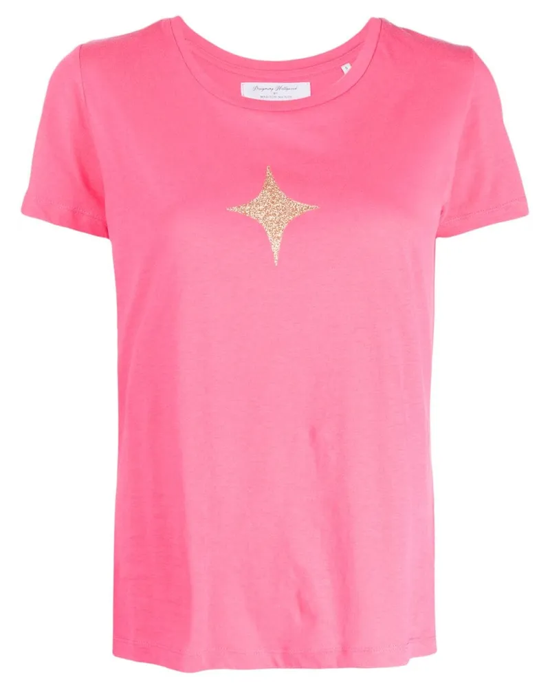 MADISON.MAISON T-Shirt mit Stern-Print Rosa